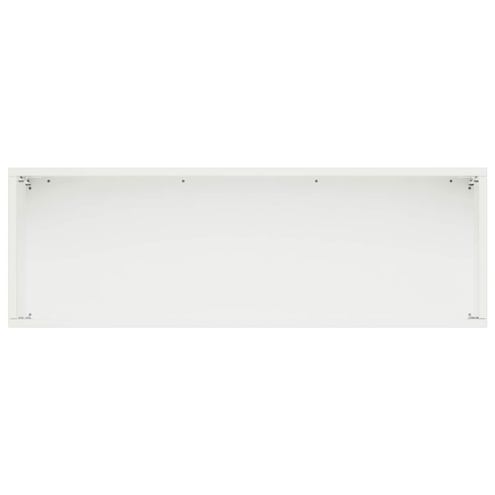 vidaXL Doniczka ogrodowa Biały 40 x 20 x 20 cm Stal zimnogięta