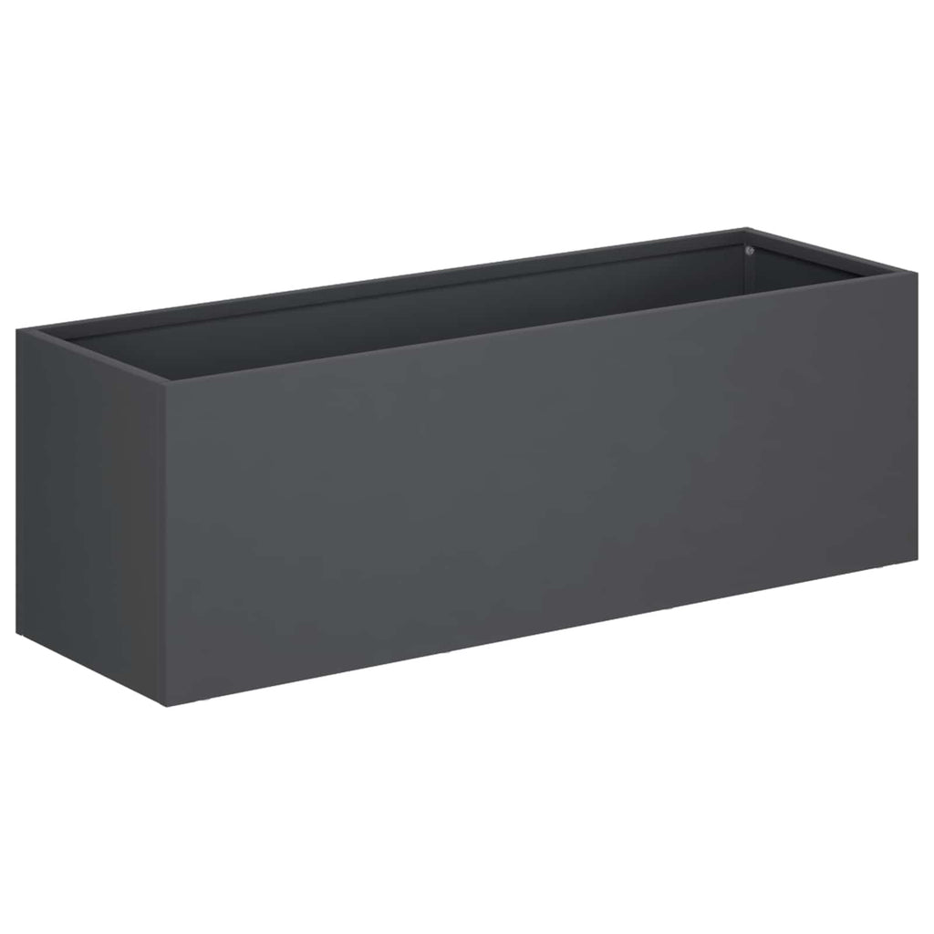 vidaXL Doniczka ogrodowa antracytowy 40 x 20 x 20 cm Stal zimnogięta