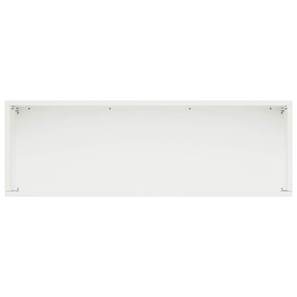 vidaXL Doniczka ogrodowa 2 szt. Biały 60 x 20 x 20 cm Stal zimnogięta