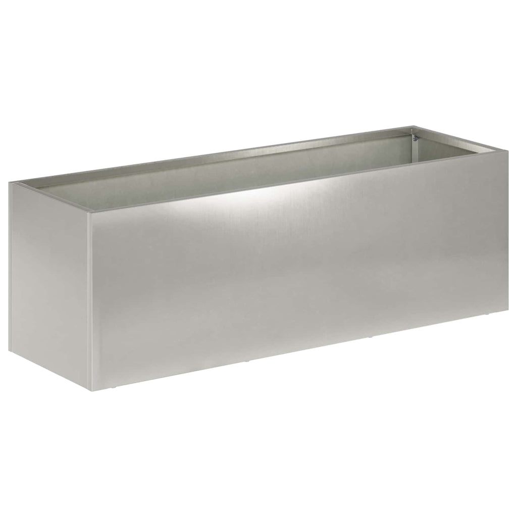 vidaXL Doniczka ogrodowa srebrny 60 x 20 x 20 cm Stal nierdzewna