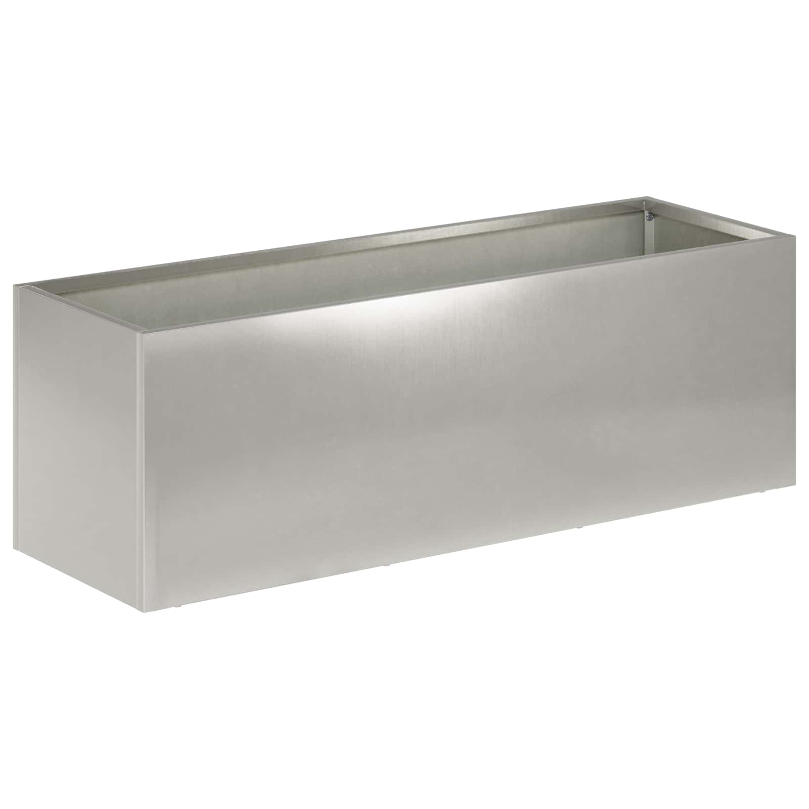 vidaXL Doniczka ogrodowa 2 szt. srebrny 60 x 20 x 20 cm