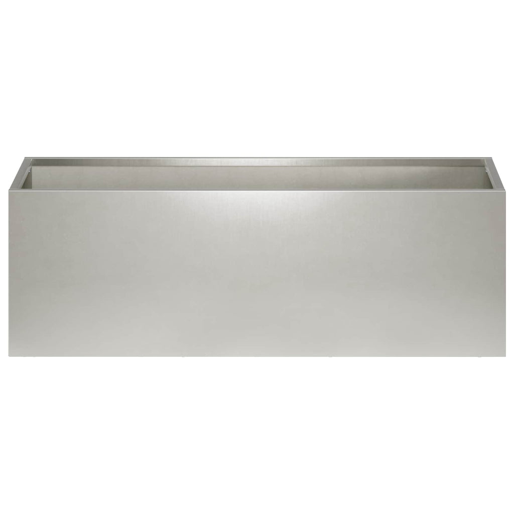 vidaXL Doniczka ogrodowa 2 szt. srebrny 60 x 20 x 20 cm