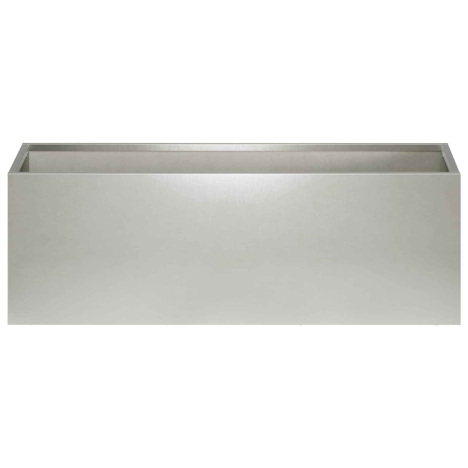 vidaXL Doniczka ogrodowa 2 szt. srebrny 60 x 20 x 20 cm