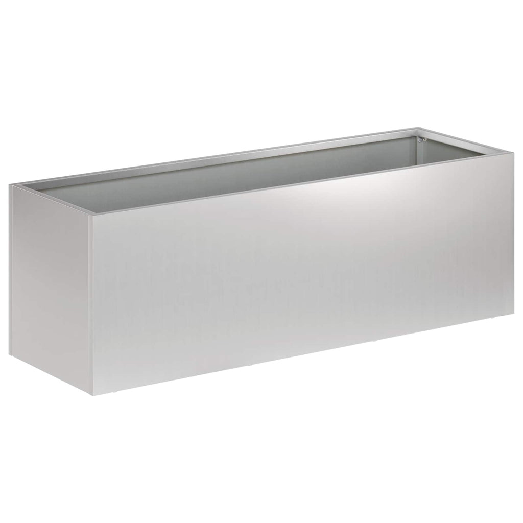 vidaXL Doniczka ogrodowa 2 szt. srebrny 60 x 20 x 20 cm