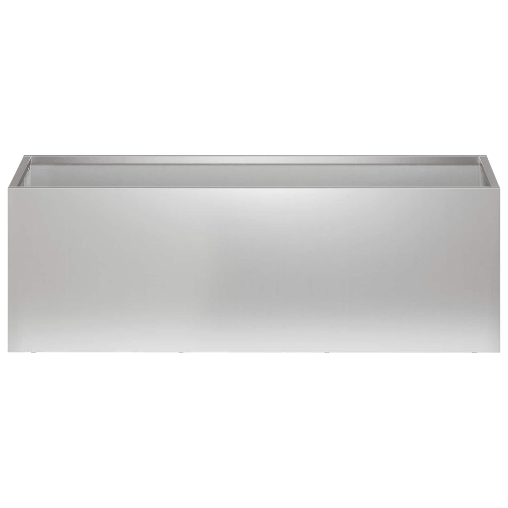 vidaXL Doniczka ogrodowa 2 szt. srebrny 60 x 20 x 20 cm