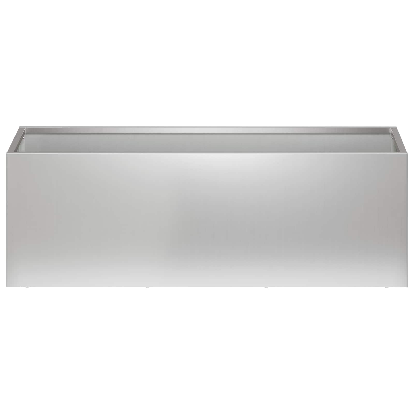 vidaXL Doniczka ogrodowa 2 szt. srebrny 60 x 20 x 20 cm