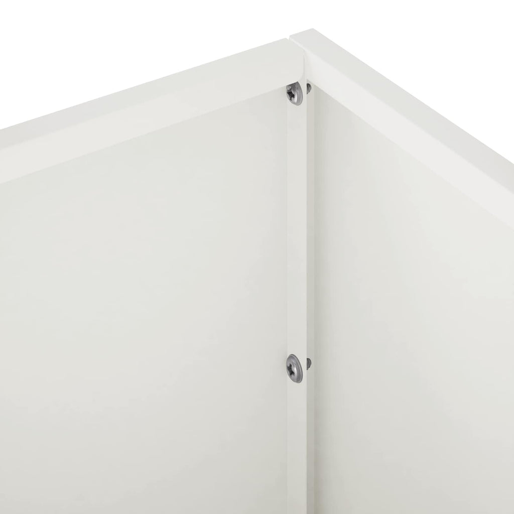 vidaXL Doniczka ogrodowa 2 szt. Biały 80 x 20 x 20 cm Stal zimnogięta