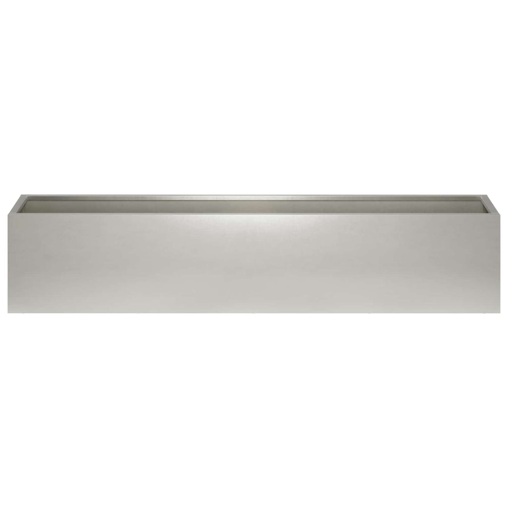vidaXL Doniczka ogrodowa srebrny 80 x 20 x 20 cm Stal nierdzewna