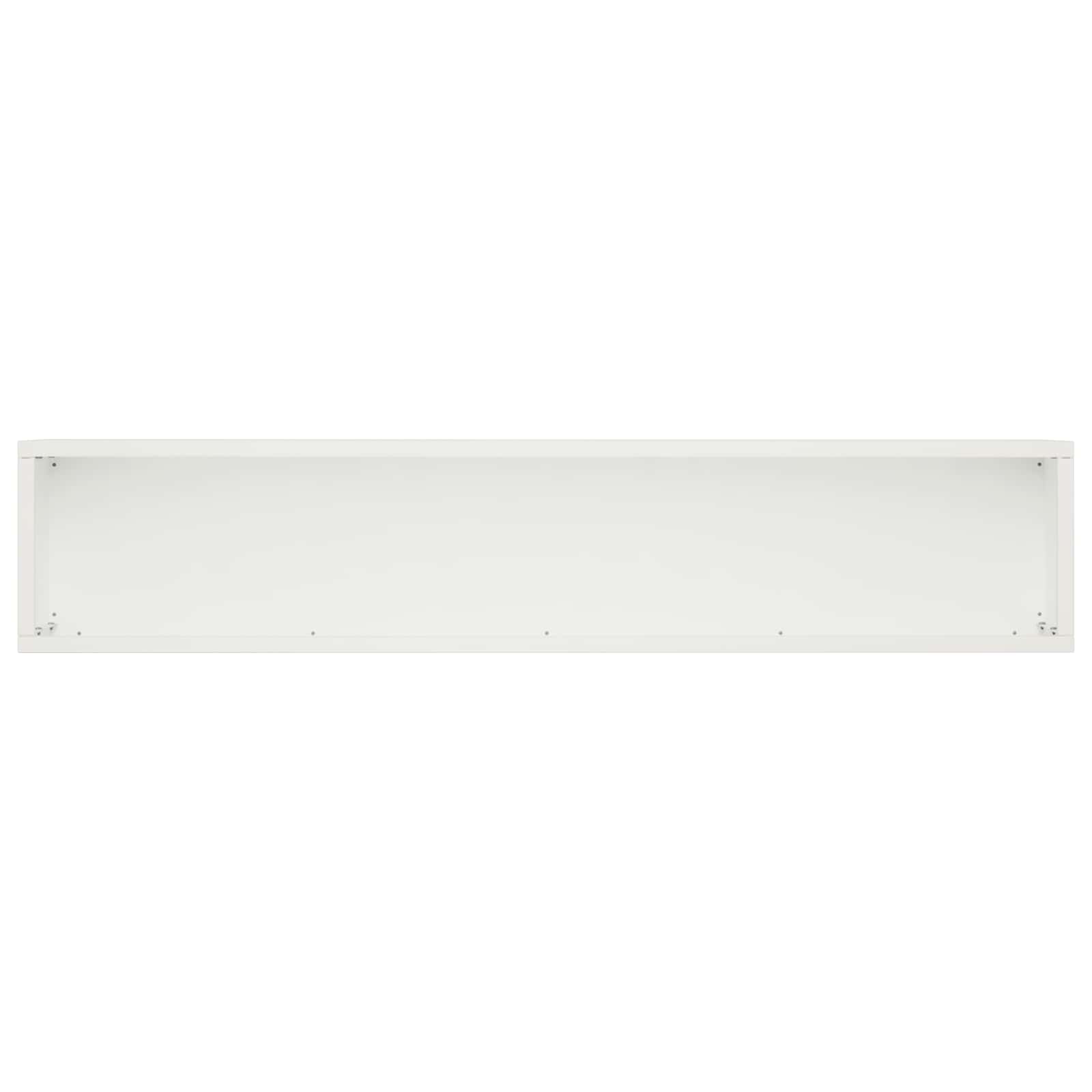 vidaXL Doniczka ogrodowa 2 szt. Biały 100 x 20 x 20 cm Stal zimnogięta