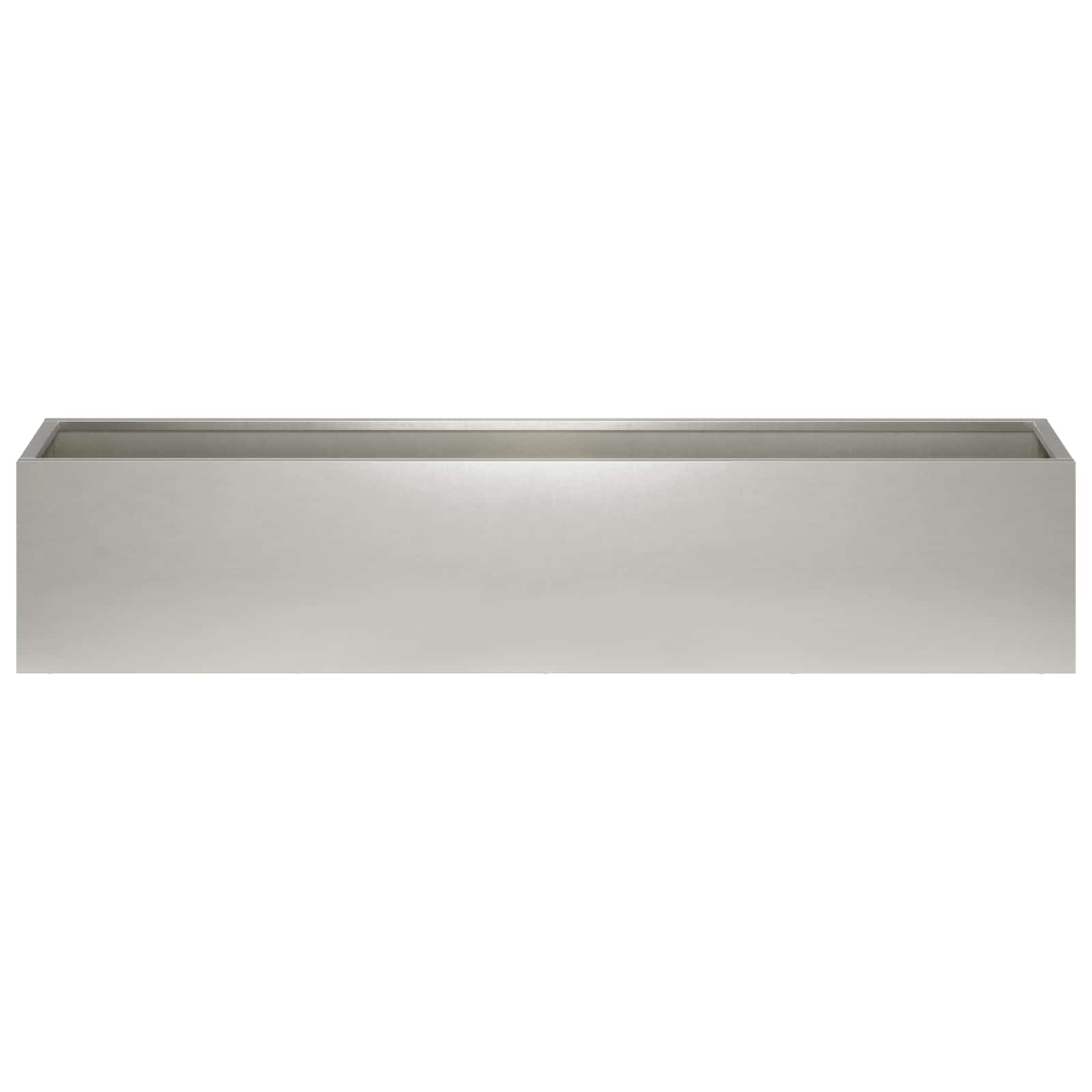 vidaXL Doniczka ogrodowa srebrny 100 x 20 x 20 cm Stal nierdzewna