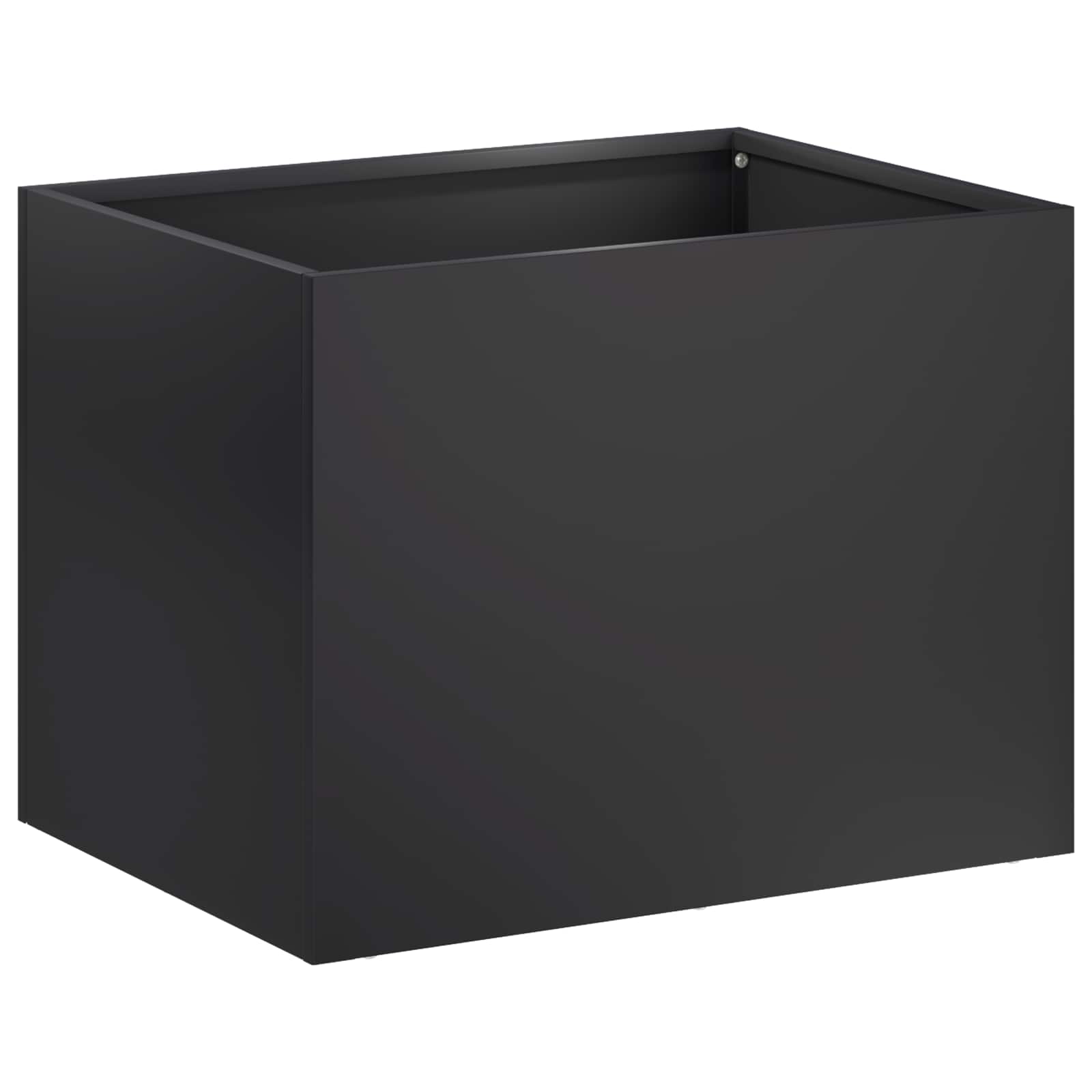 vidaXL Doniczka ogrodowa 2 szt. Czarny 40 x 30 x 30 cm Stal zimnogięta
