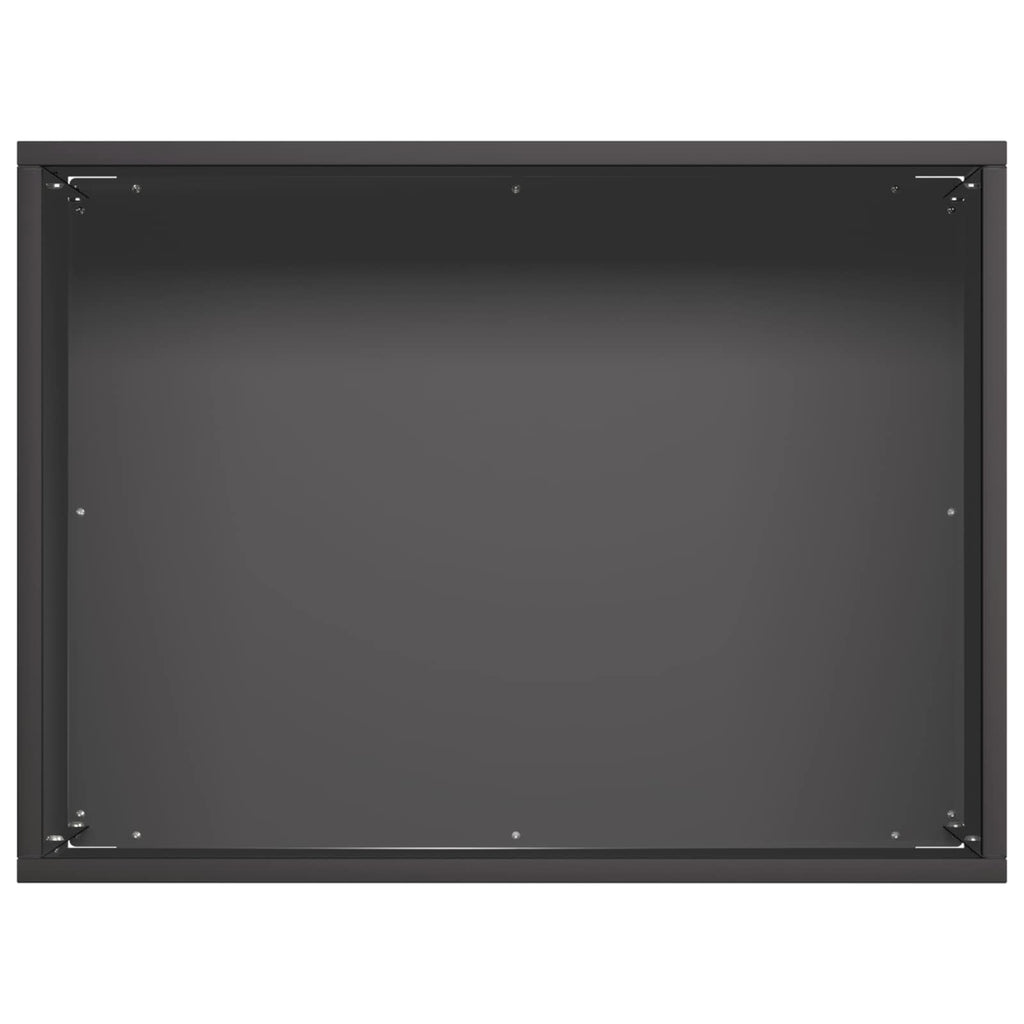 vidaXL Doniczka ogrodowa 2 szt. Czarny 40 x 30 x 30 cm Stal zimnogięta