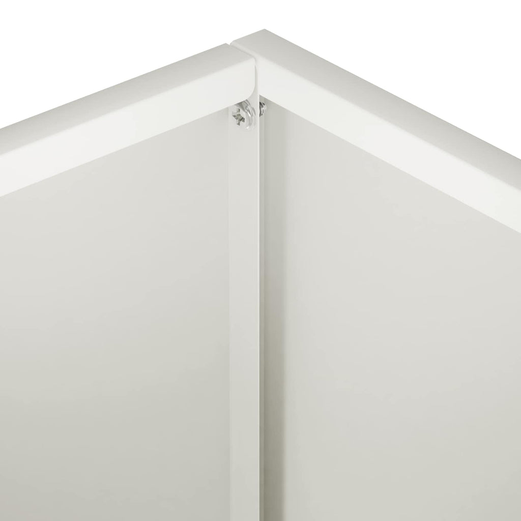 vidaXL Doniczka ogrodowa Biały 40 x 30 x 30 cm Stal zimnogięta