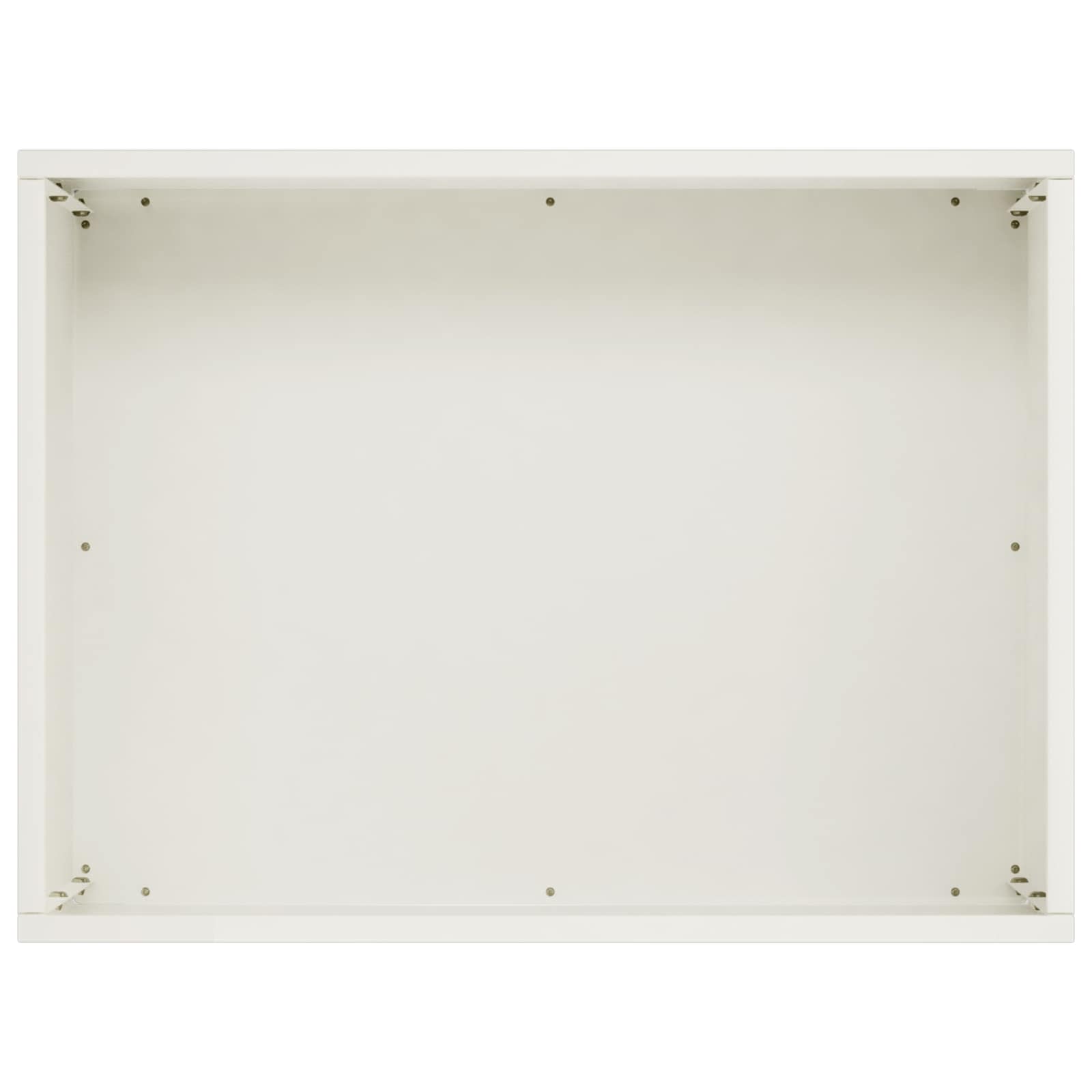 vidaXL Doniczka ogrodowa Biały 40 x 30 x 30 cm Stal zimnogięta