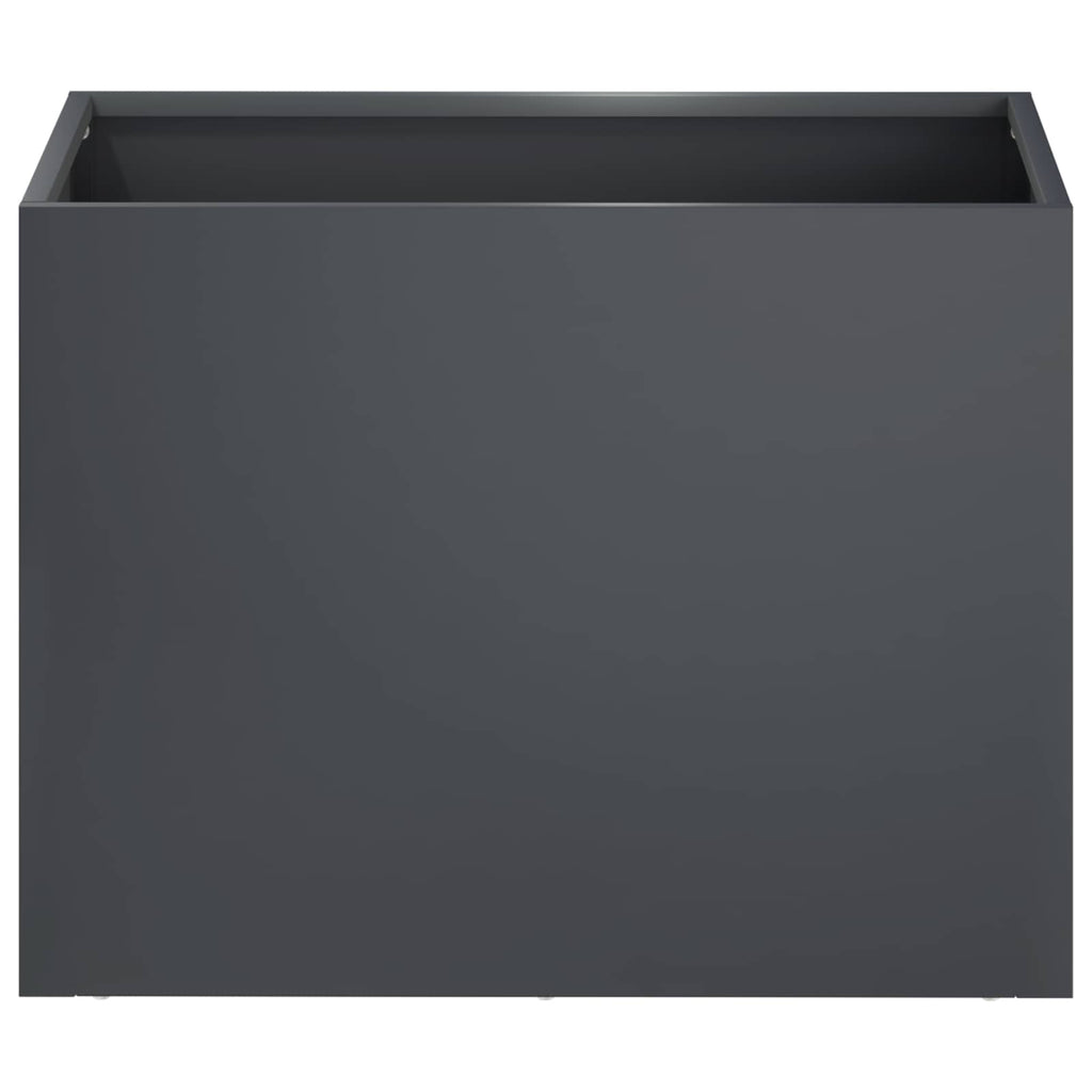 vidaXL Doniczka ogrodowa antracytowy 40 x 30 x 30 cm Stal zimnogięta