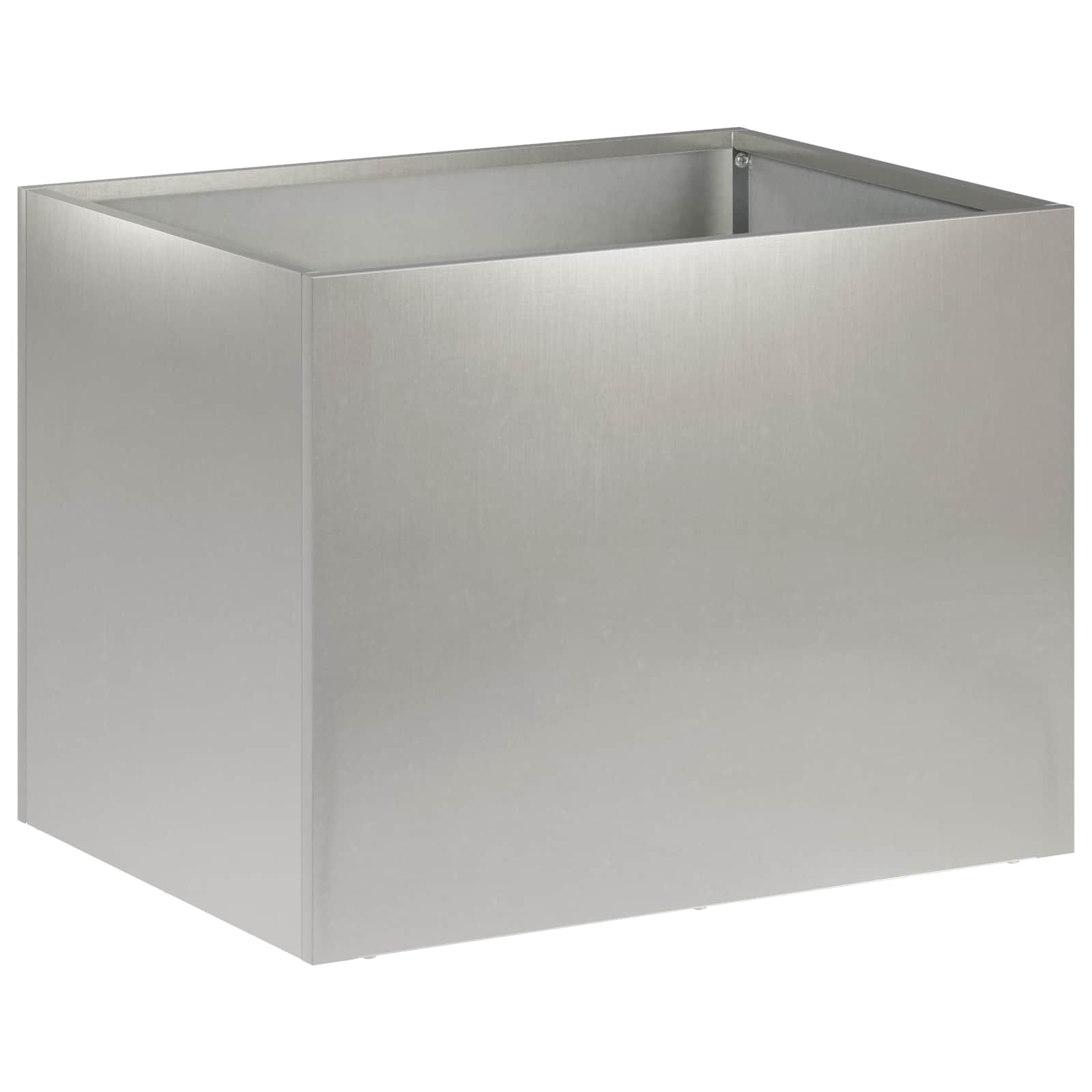 vidaXL Doniczka ogrodowa srebrny 40 x 30 x 30 cm Stal nierdzewna