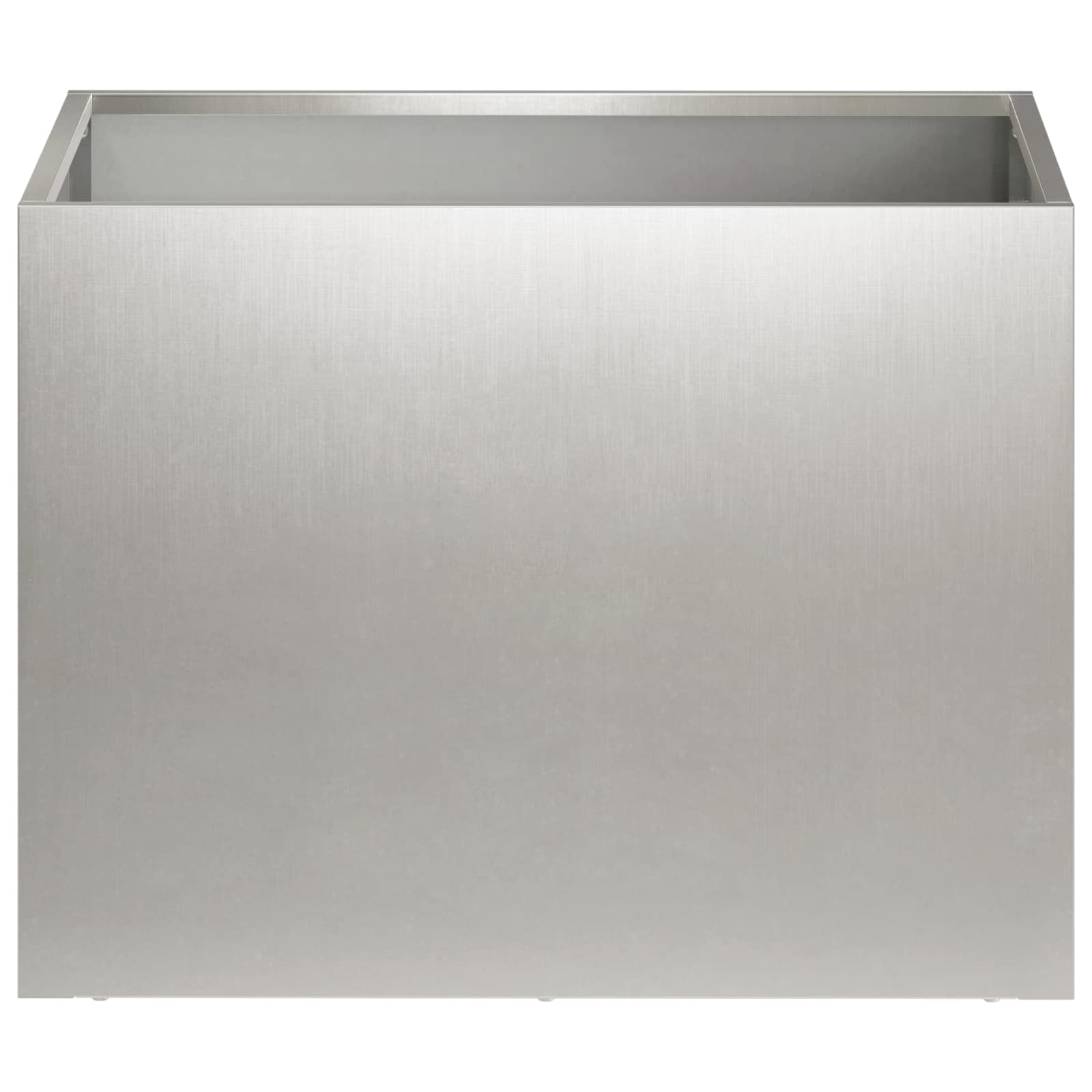 vidaXL Doniczka ogrodowa srebrny 40 x 30 x 30 cm Stal nierdzewna