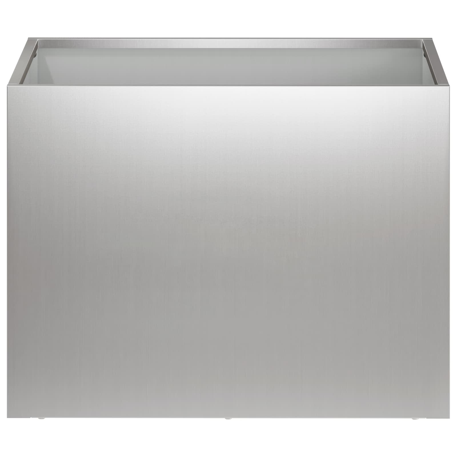 vidaXL Doniczka ogrodowa srebrny 40 x 30 x 30 cm Stal ocynkowana