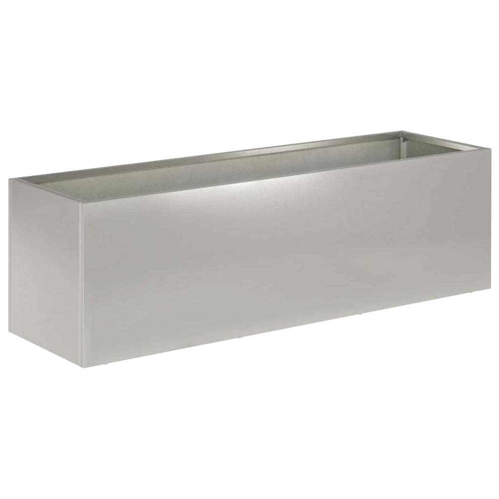 vidaXL Doniczka ogrodowa 2 szt. srebrny 80 x 30 x 30 cm