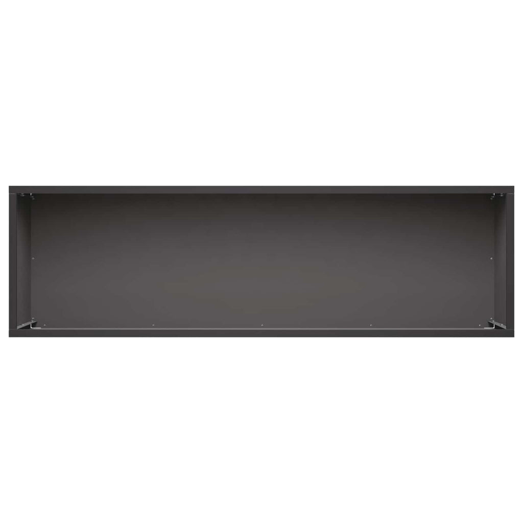 vidaXL Doniczka ogrodowa 2 szt. Czarny 100 x 30 x 30 cm
