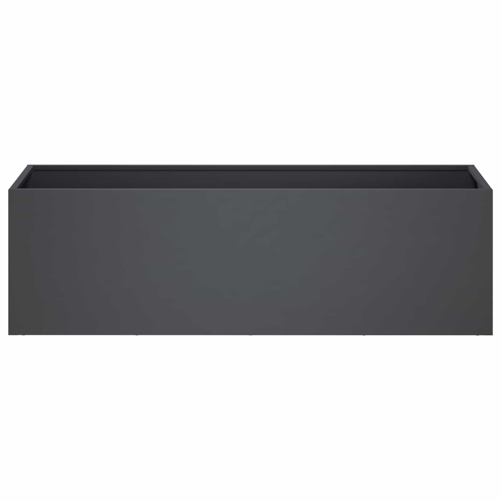 vidaXL Doniczka ogrodowa antracytowy 100 x 30 x 30 cm Stal zimnogięta