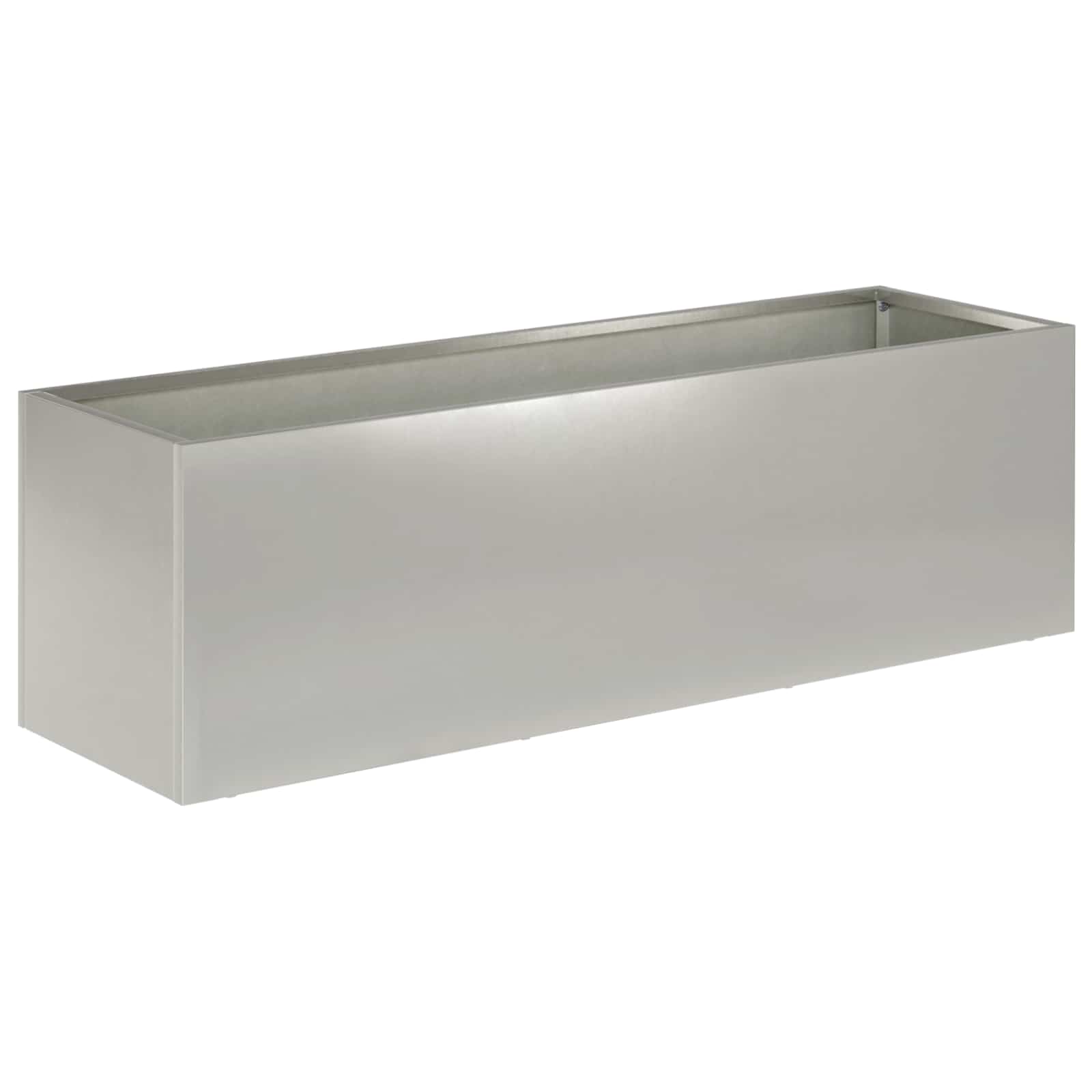 vidaXL Doniczka ogrodowa srebrny 100 x 30 x 30 cm Stal nierdzewna