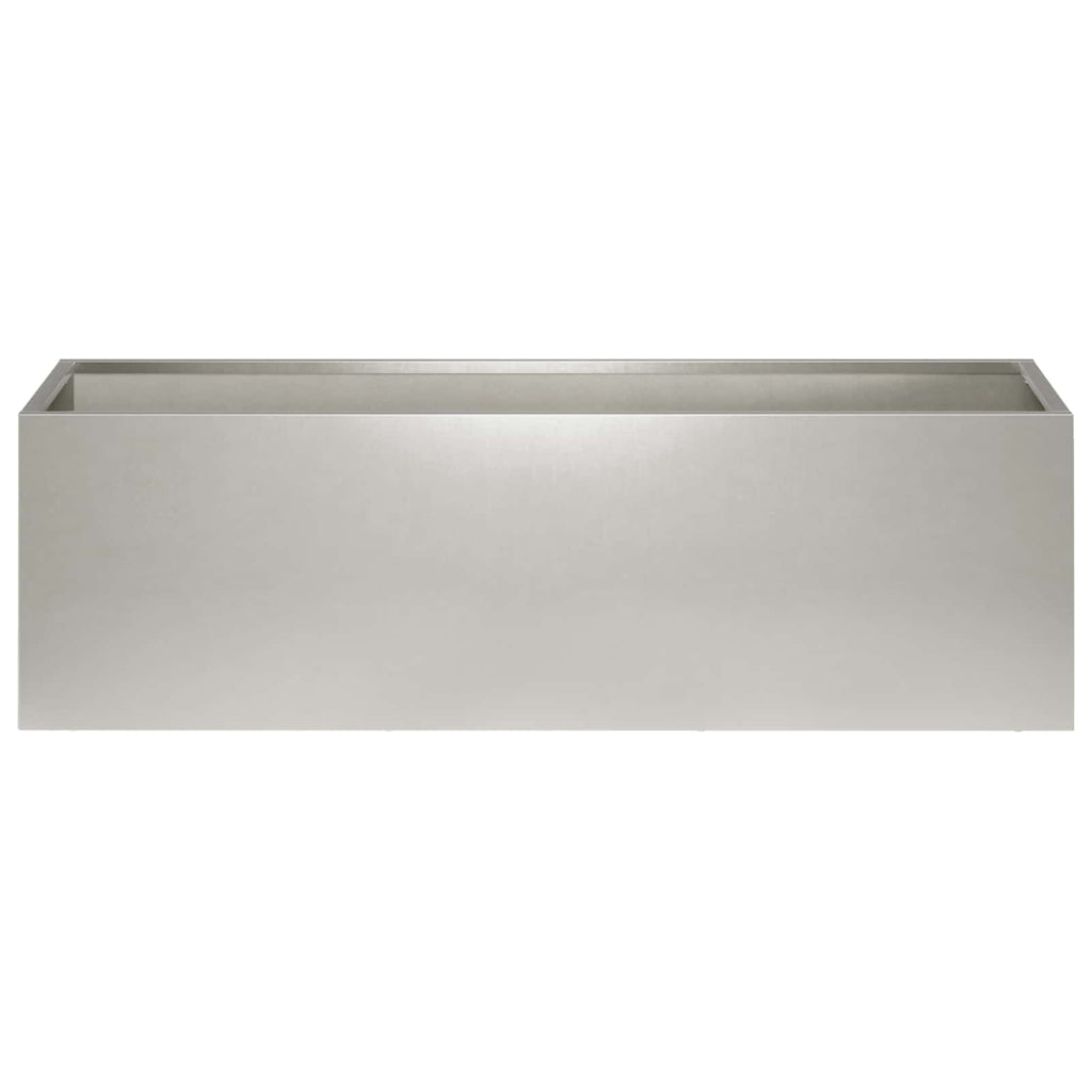 vidaXL Doniczka ogrodowa 2 szt. srebrny 100 x 30 x 30 cm