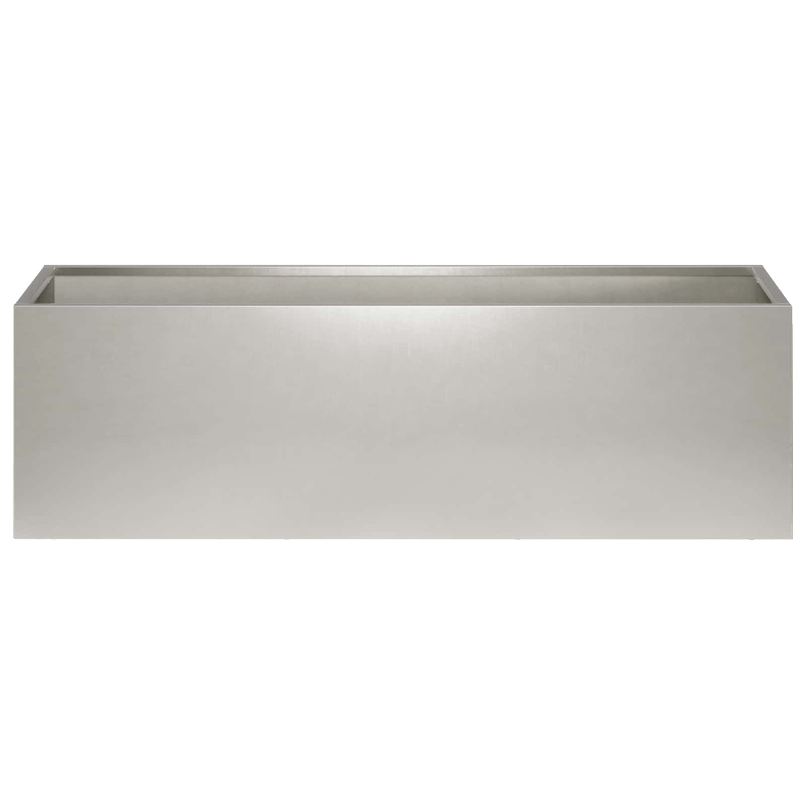 vidaXL Doniczka ogrodowa 2 szt. srebrny 100 x 30 x 30 cm