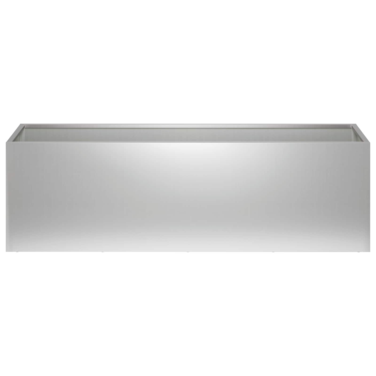 vidaXL Doniczka ogrodowa srebrny 100 x 30 x 30 cm Stal ocynkowana