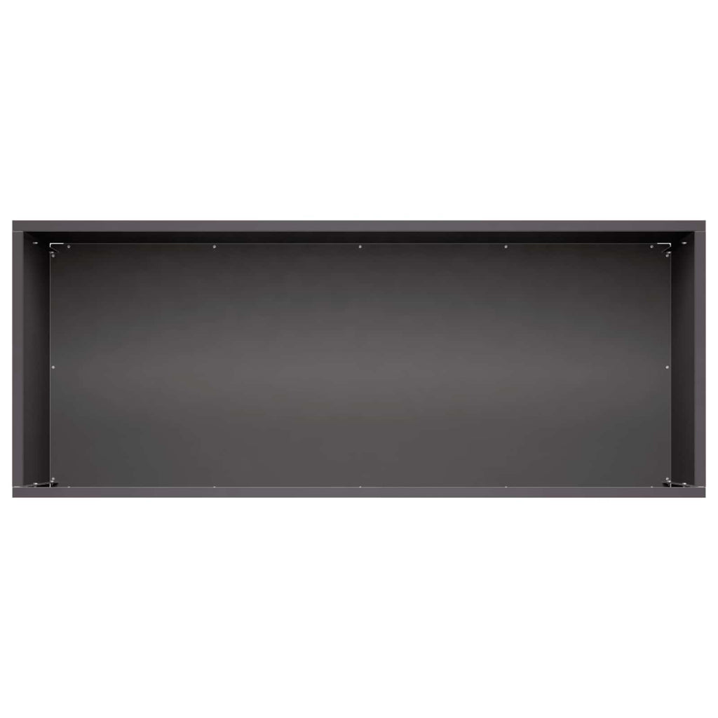 vidaXL Doniczka ogrodowa 2 szt. Czarny 80 x 40 x 40 cm Stal zimnogięta