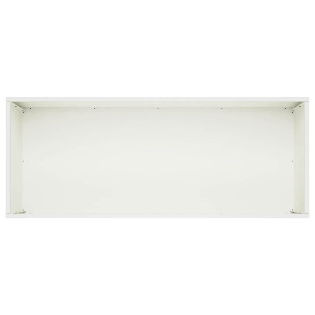 vidaXL Doniczka ogrodowa Biały 100 x 40 x 40 cm Stal zimnogięta