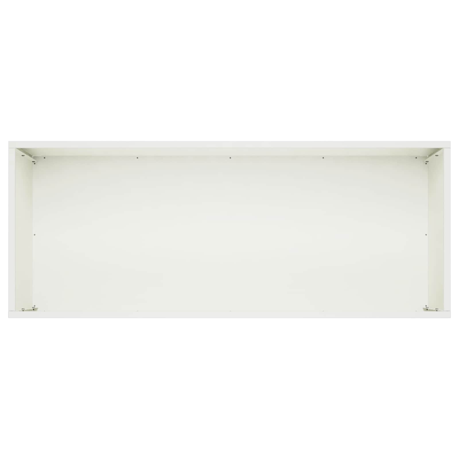 vidaXL Doniczka ogrodowa 2 szt. Biały 100 x 40 x 40 cm Stal zimnogięta