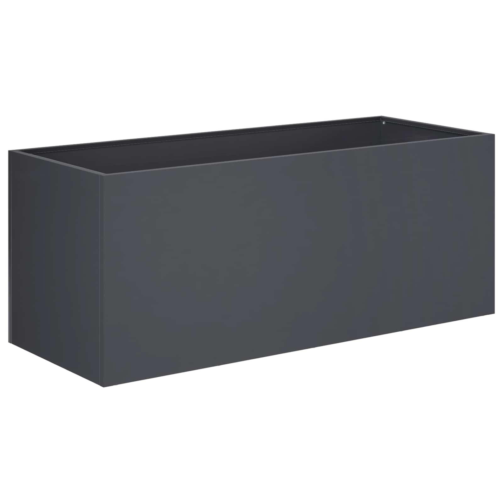 vidaXL Doniczka ogrodowa antracytowy 100 x 40 x 40 cm Stal zimnogięta