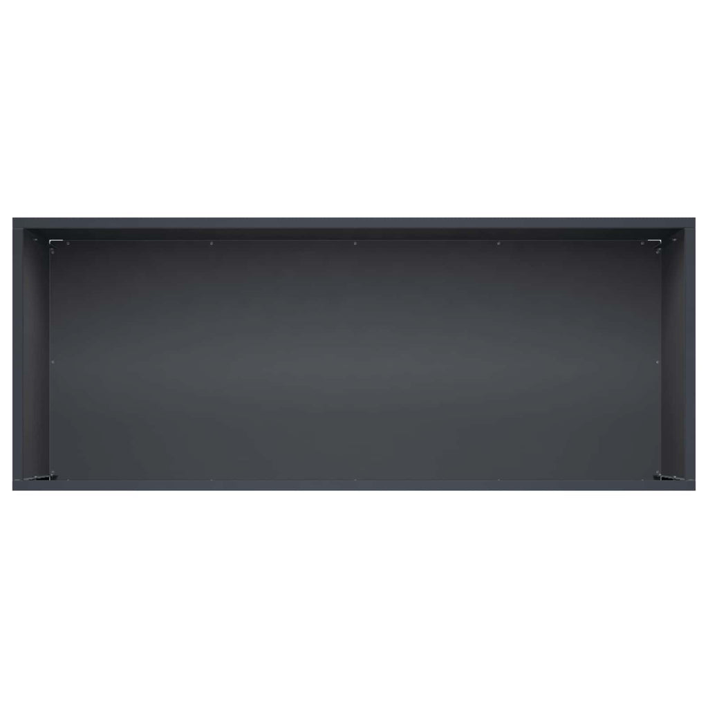 vidaXL Doniczka ogrodowa antracytowy 100 x 40 x 40 cm Stal zimnogięta