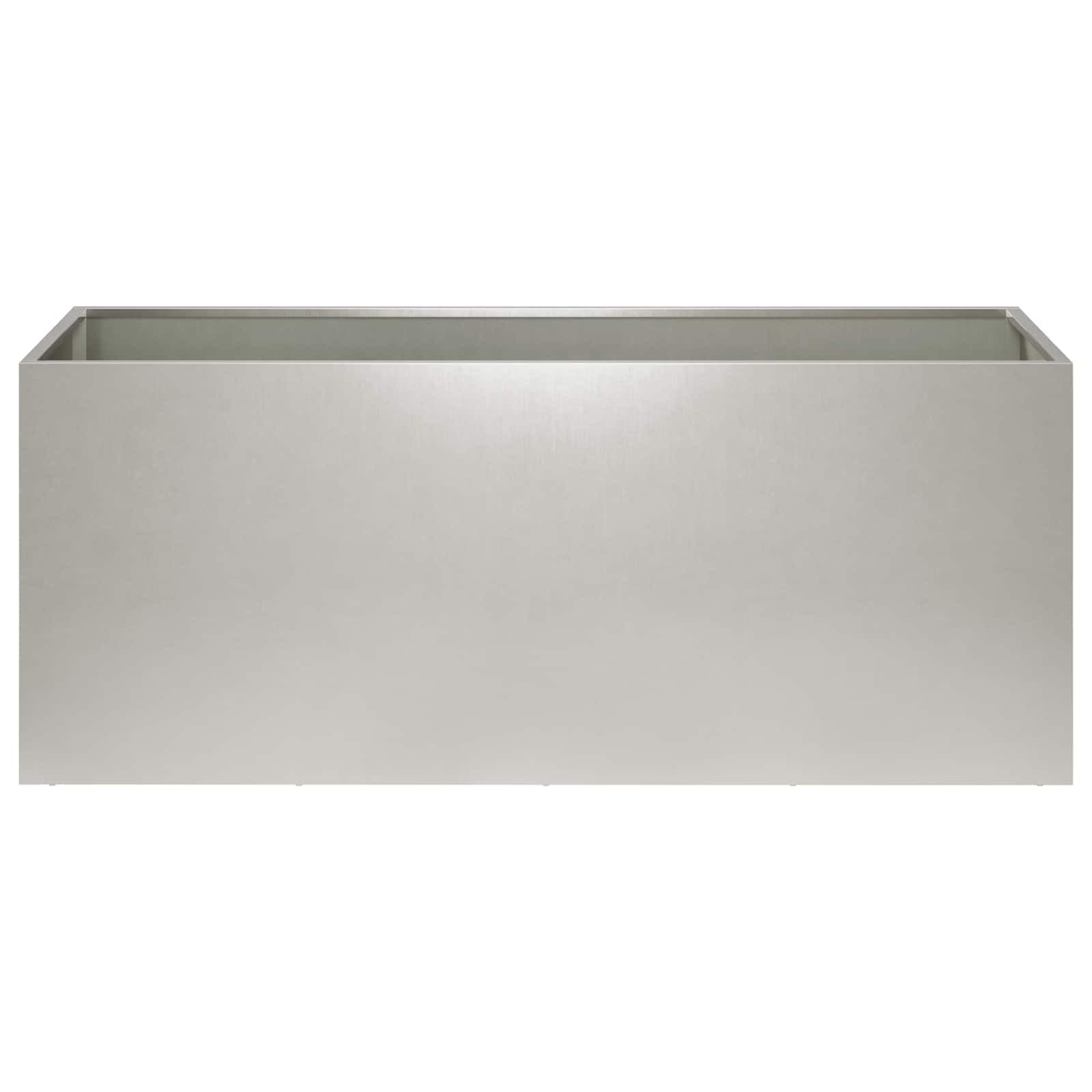 vidaXL Doniczka ogrodowa srebrny 100 x 40 x 40 cm Stal nierdzewna