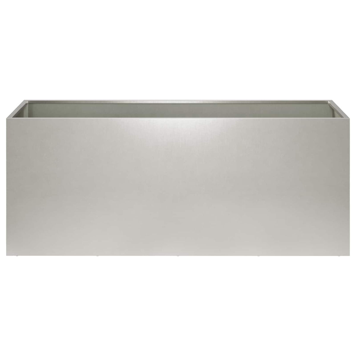 vidaXL Doniczka ogrodowa 2 szt. srebrny 100 x 40 x 40 cm