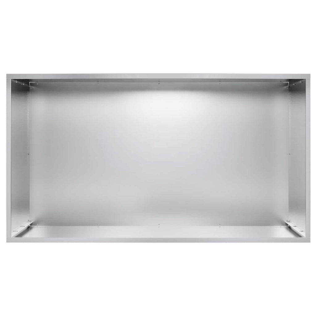 vidaXL Doniczka ogrodowa srebrny 80 x 50 x 50 cm Stal ocynkowana