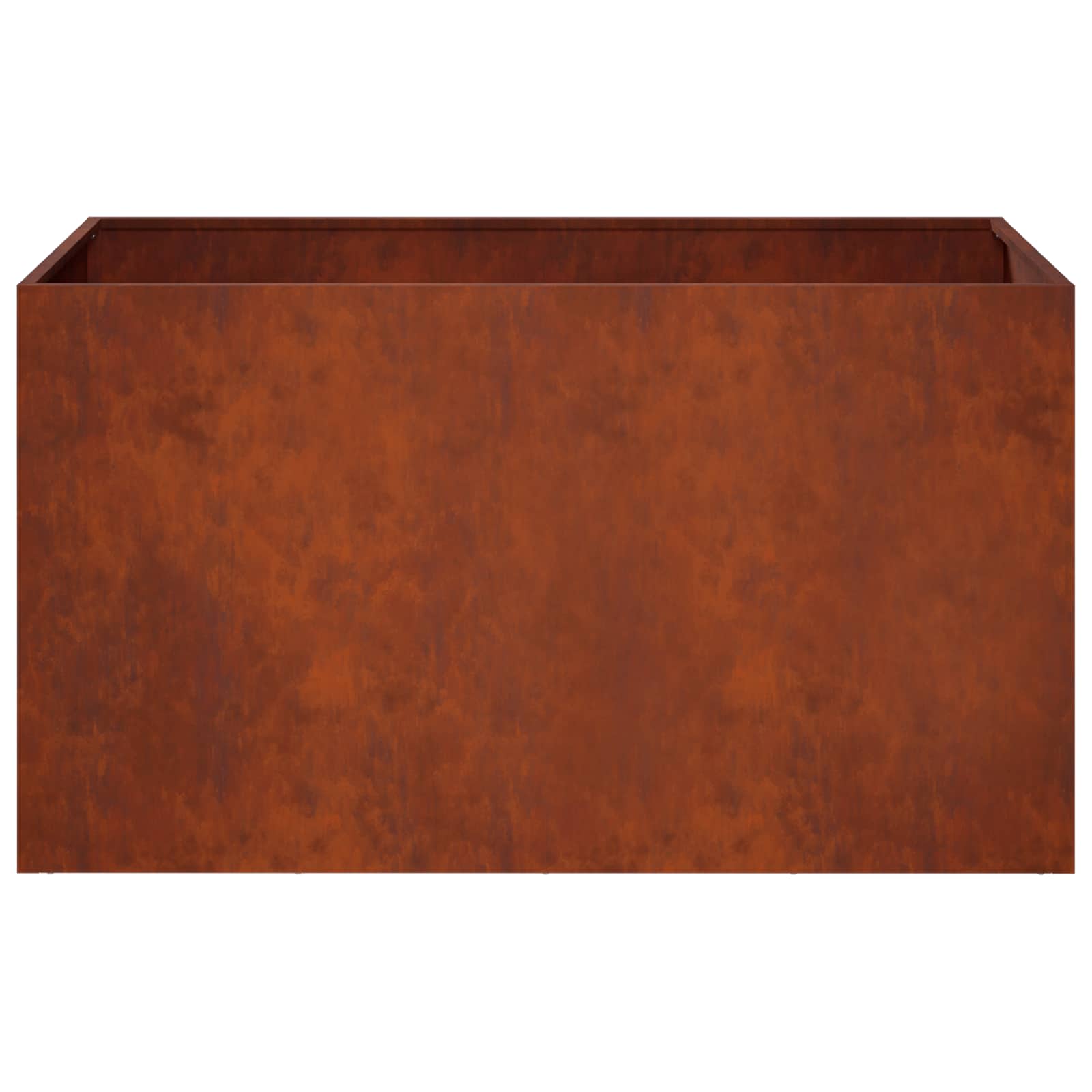 vidaXL Doniczka ogrodowa Rdzawy 100 x 50 x 50 cm Stal kortenowska