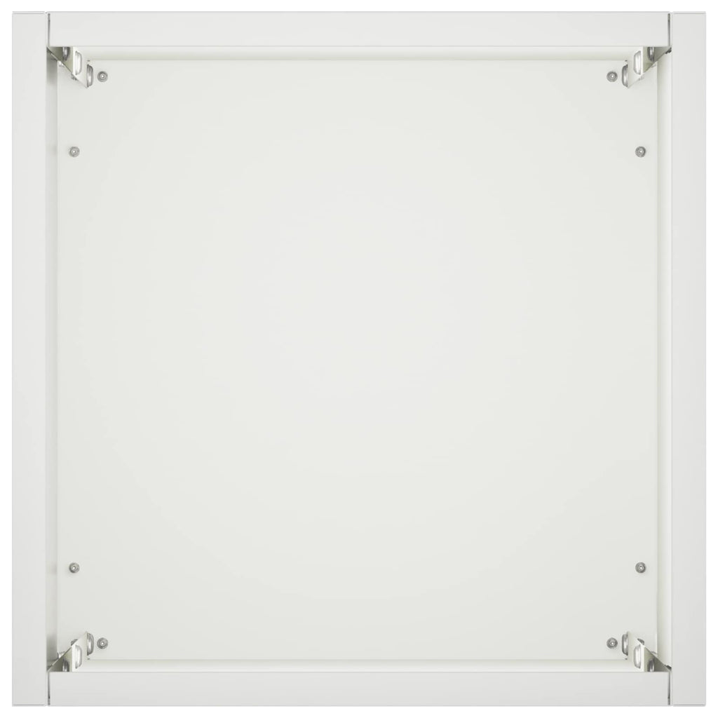 vidaXL Doniczka ogrodowa 2 szt. Biały 20 x 20 x 75 cm Stal zimnogięta