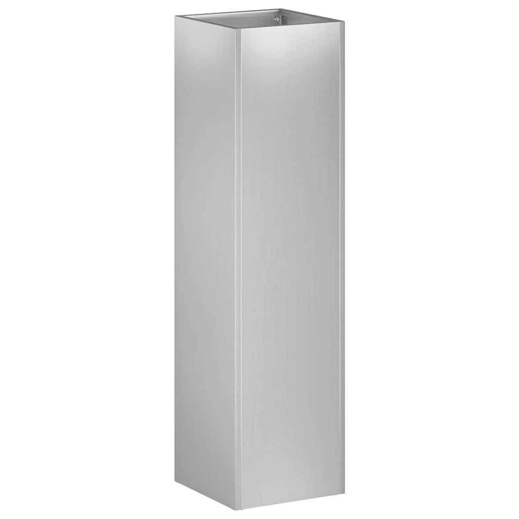 vidaXL Doniczka ogrodowa srebrny 20 x 20 x 75 cm Stal ocynkowana