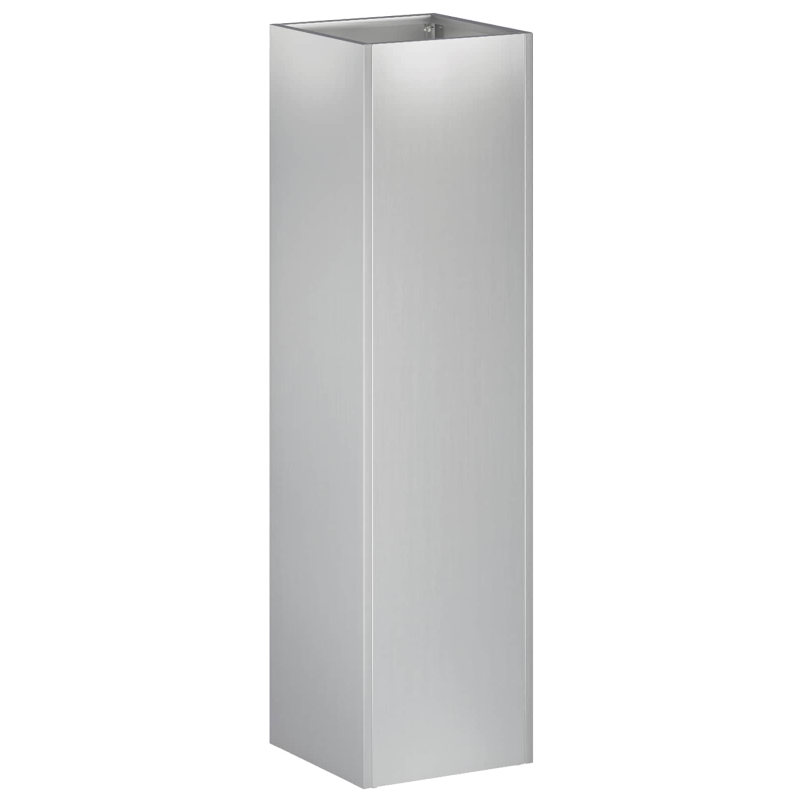 vidaXL Doniczka ogrodowa srebrny 20 x 20 x 75 cm Stal ocynkowana