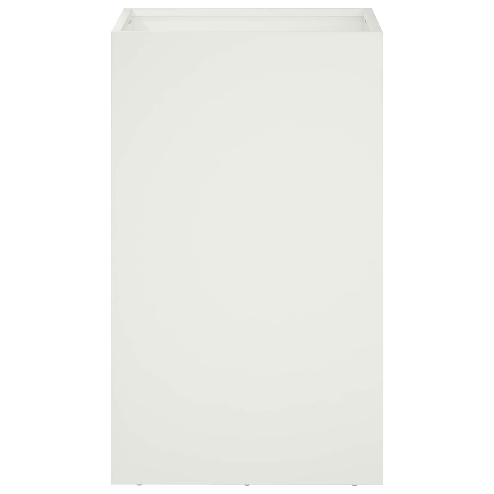 vidaXL Doniczka ogrodowa 2 szt. Biały 30 x 30 x 40 cm Stal zimnogięta