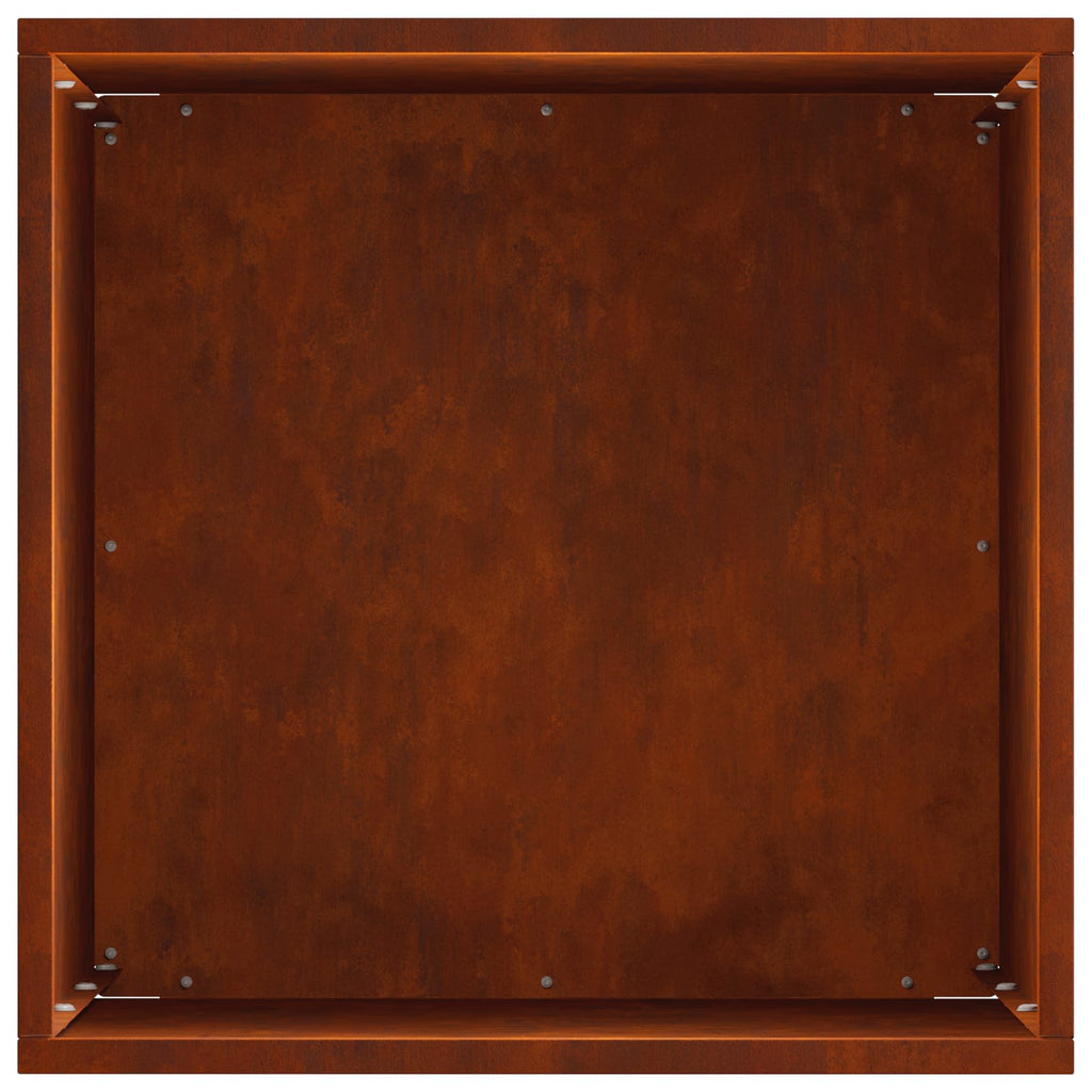 vidaXL Doniczka ogrodowa Rdzawy 30 x 30 x 50 cm Stal kortenowska