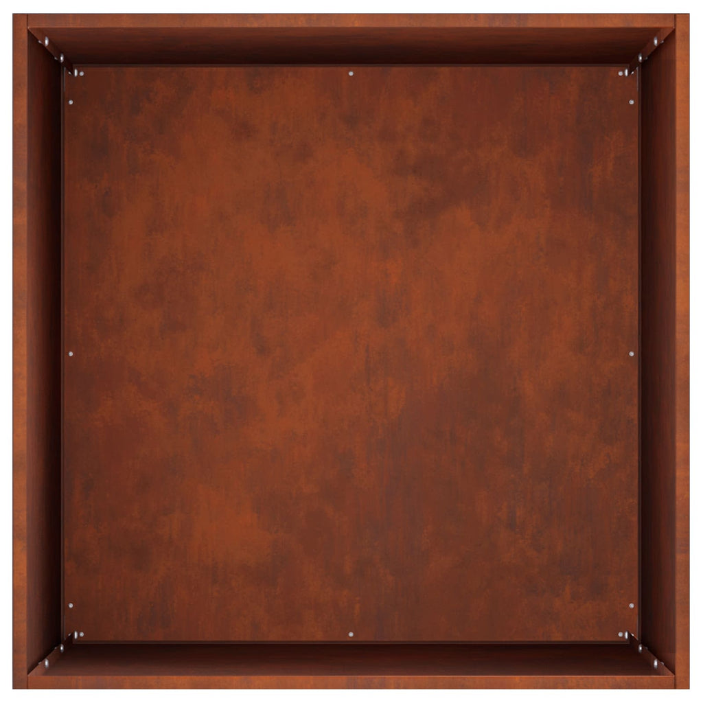 vidaXL Doniczka ogrodowa 2 szt. Rdzawy 40 x 40 x 75 cm