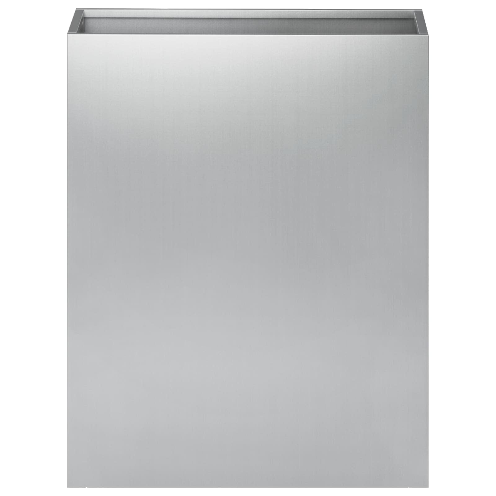 vidaXL Doniczka ogrodowa srebrny 40 x 20 x 40 cm Stal ocynkowana