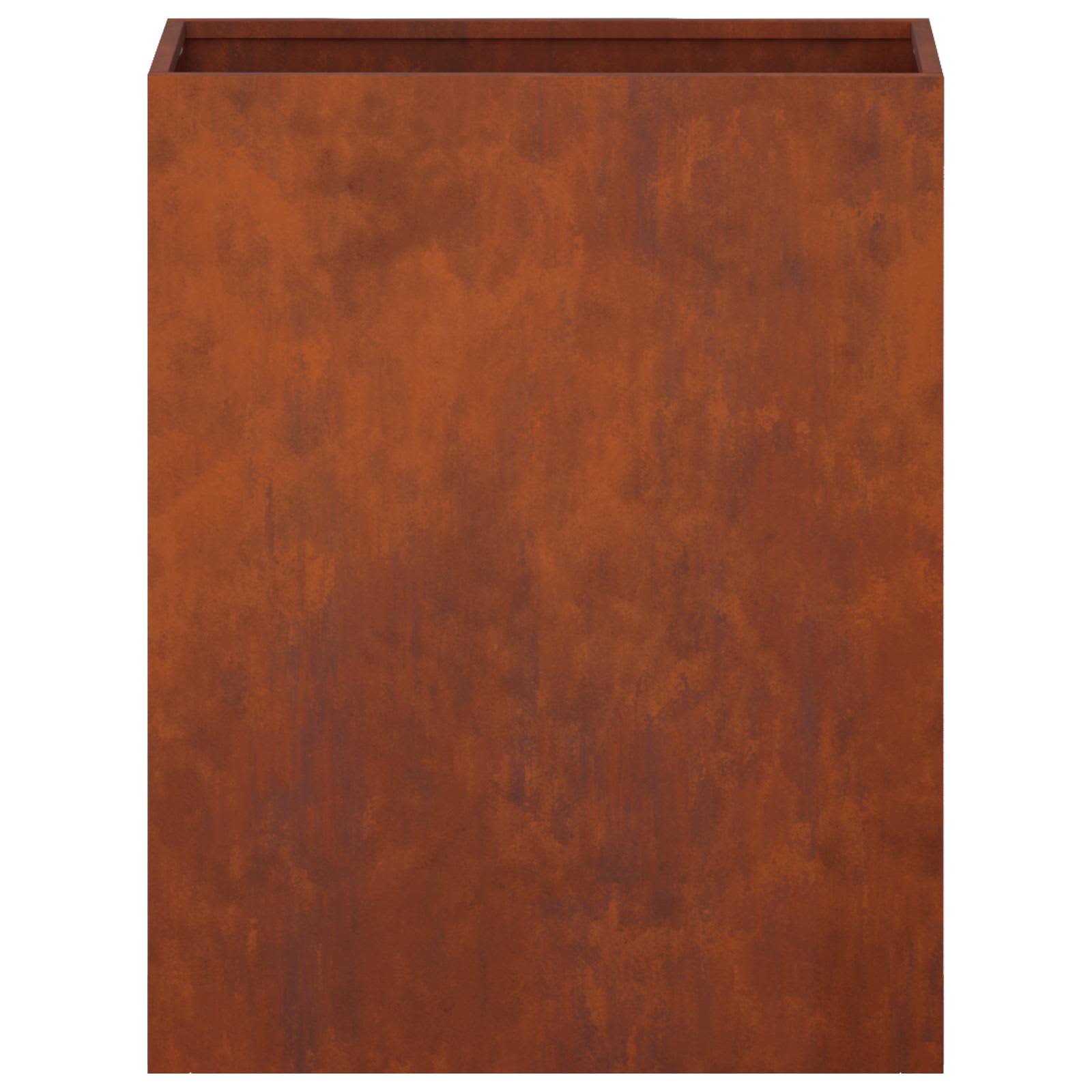 vidaXL Doniczka ogrodowa Rdzawy 40 x 20 x 40 cm Stal kortenowska