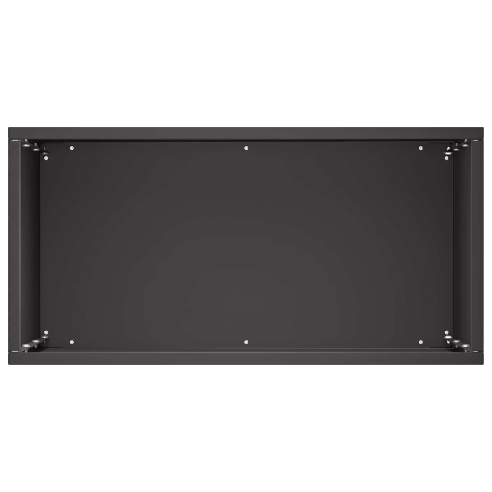 vidaXL Doniczka ogrodowa Czarny 40 x 20 x 50 cm Stal zimnogięta