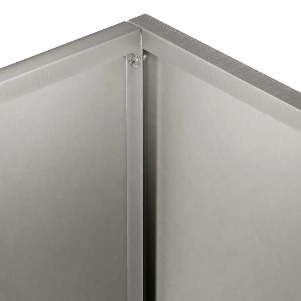 vidaXL Doniczka ogrodowa srebrny 40 x 20 x 50 cm Stal nierdzewna
