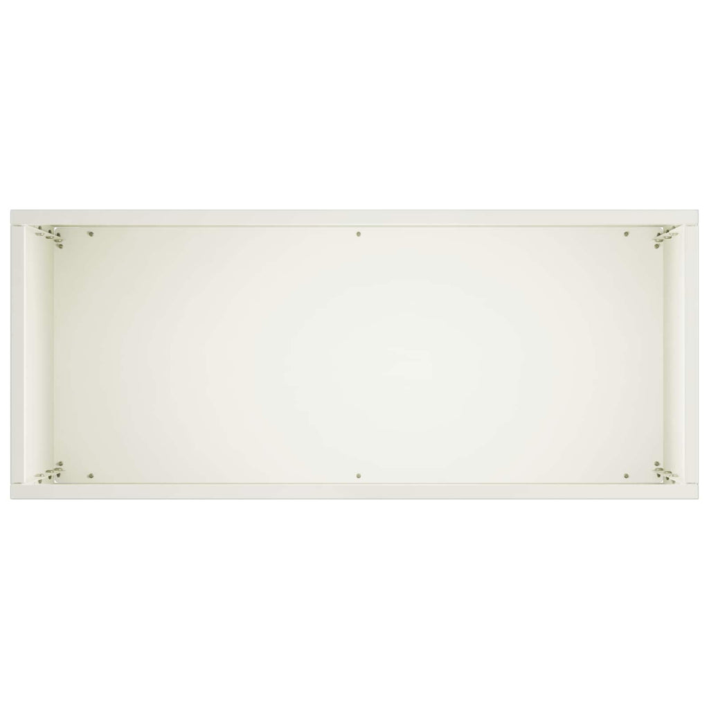 vidaXL Doniczka ogrodowa Biały 50 x 20 x 75 cm Stal zimnogięta