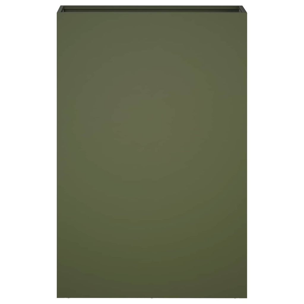 vidaXL Doniczka ogrodowa 2 szt. Oliwkowy zielony 50 x 20 x 75 cm